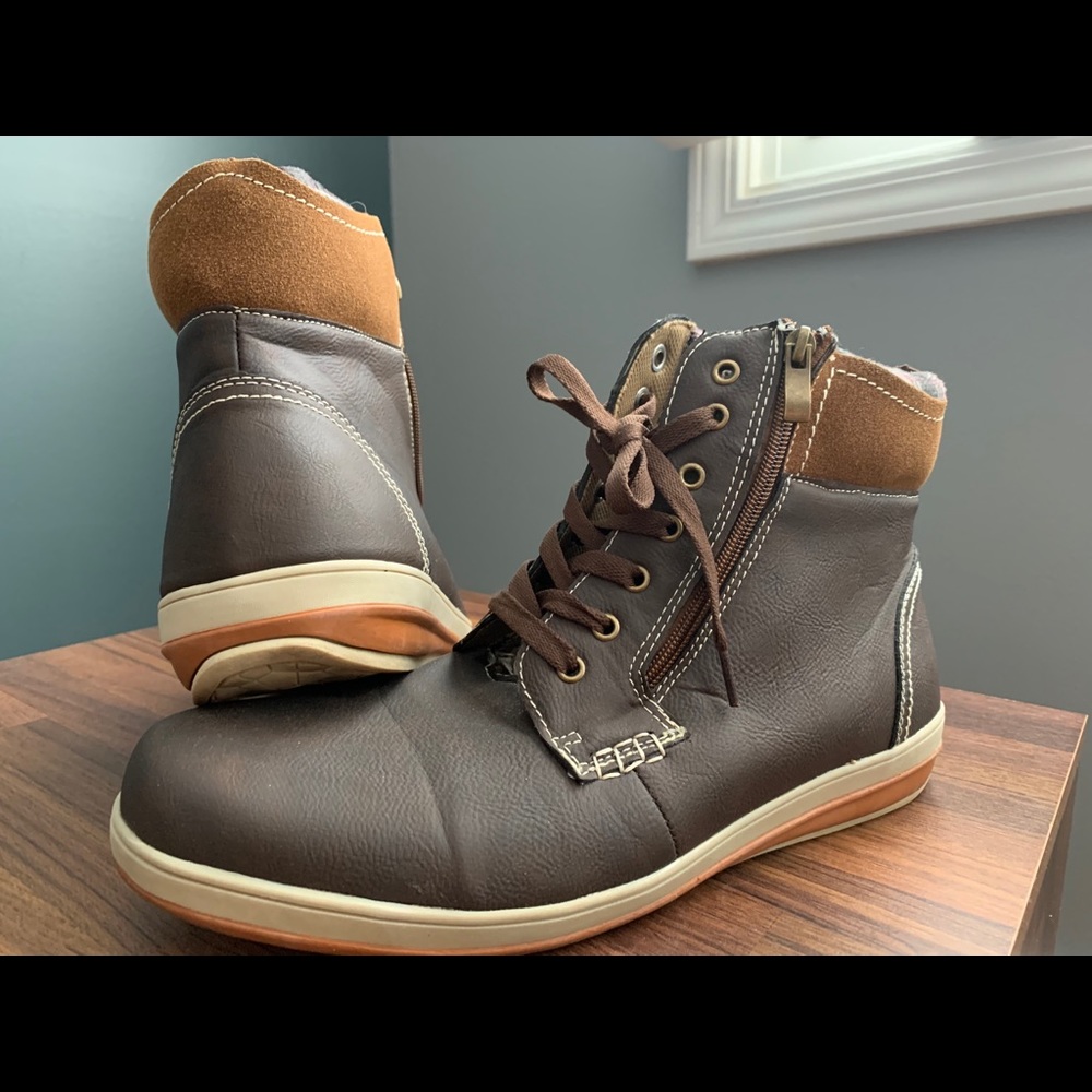 Solo leather men casual winter boot